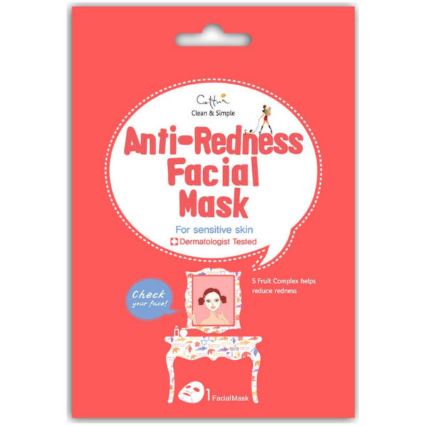 Cettua Facial Maska Anti-Redness - Redukująca Zaczerwienienia Maska