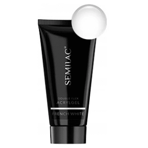 Semilac Akrylożel - Double Flex Acrylgel French White 60g