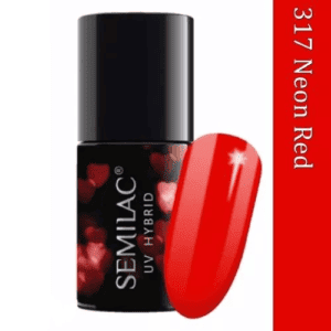 Semilac Lakier Hybrydowy 317 Neon Red
