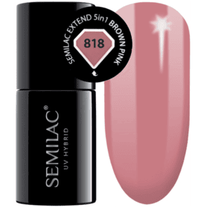 Semilac Extend 5in1 - 818 Brown Pink