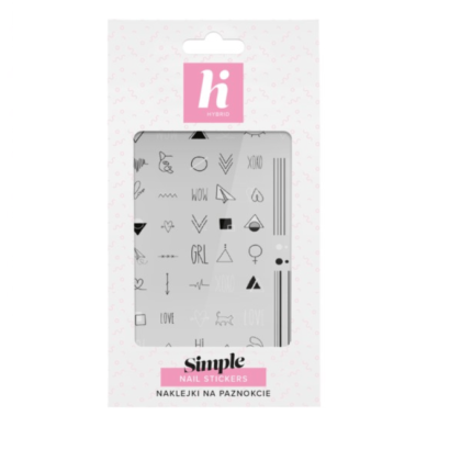 Hi Hybrid Naklejki na Paznokcie Simple