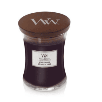 WoodWick Velvet Tabacco - Świeca Średnia