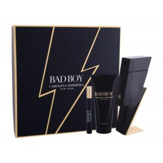 Carolina Herrera Bad Boy Zestaw 100ml EDT + 10ml EDT + Żel