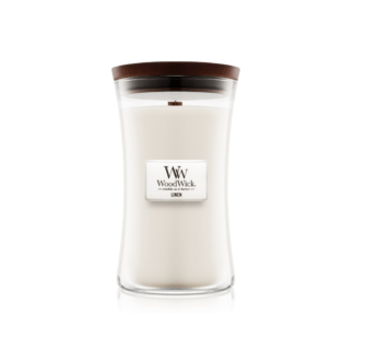 Wood Wick Linen - Świeca Duża