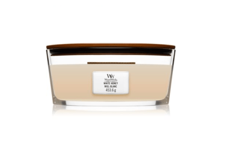 Wood Wick White Honey - Świeca Elipsa