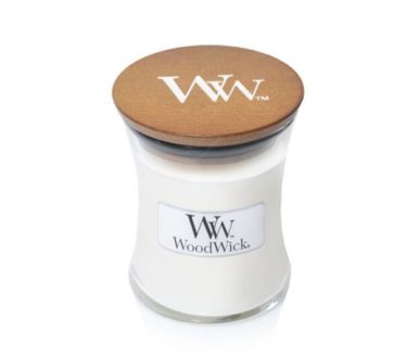 WoodWick Linen - Świeca Mała