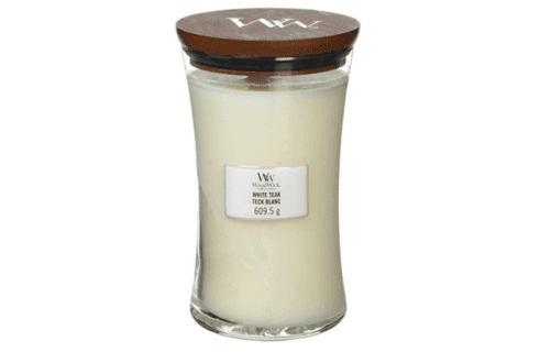 WoodWick White Teak - Świeca Duża