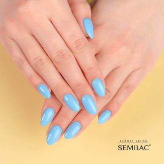 Semilac Beauty Salon Lakier Hybrydowy 904 Ice Blue 7ml - obrazek 2