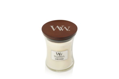 WoodWick Island Coconut - Świeca Średnia