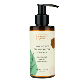 Nature Queen Łagodząco-Regenerujacy Żel do Mycia Twarzy 150ml