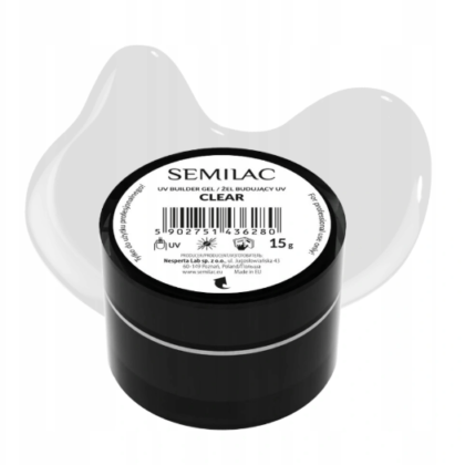 Semilac Żel Budujący Clear 15g