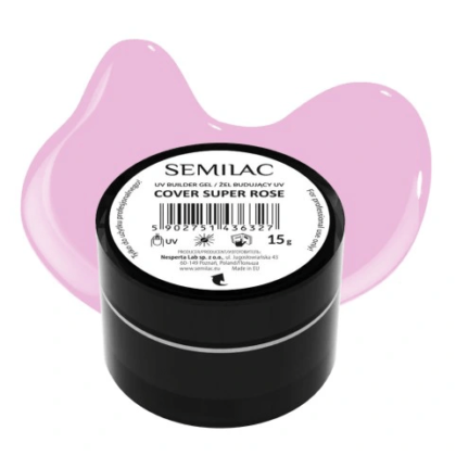 Semilac Żel Budujący Cover Super Rose 15g