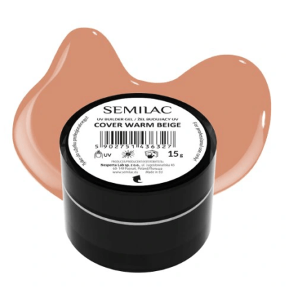 Semilac Żel Budujący Cover Warm Beige 15g