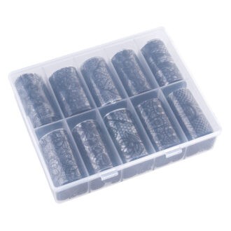 Allepaznokcie Folie Transferowe Zestaw 10szt. po 100cm XKZ-08-01 - obrazek 3