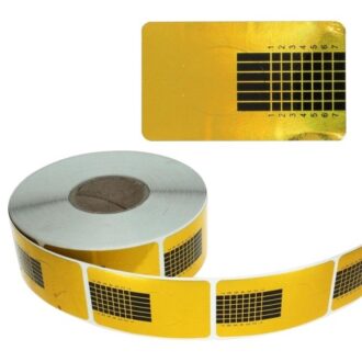 Allepaznokcie Formy Do Paznokci Szablony Wąskie Złote 500szt.