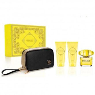 Versace Yellow Diamond Zestaw 90 ml EDT + Mleczko + Żel + Kosmetyczka