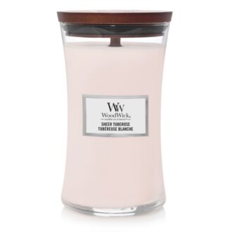 Wood Wick Sheer Tuberose - Świeca Duża