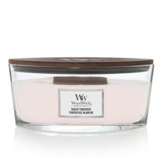 Wood Wick Sheer Tuberose - Świeca Elipsa