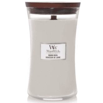 WoodWick Warm Wool - Świeca Duża