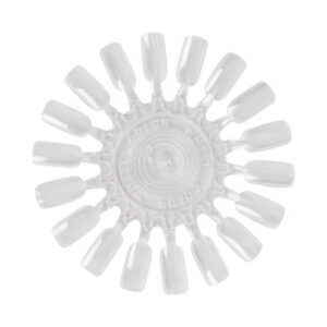 Wzornik do Lakierów Okrągły 18 Paznokci Przezroczysty