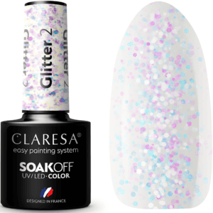 Claresa Lakier Hybrydowy Glitter 2 5ml