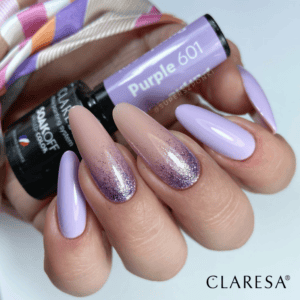 Claresa Lakier Hybrydowy Purple 601 5ml - obrazek 2