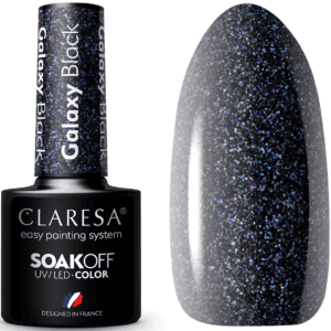 Claresa Lakier Hybrydowy Galaxy Black 5ml