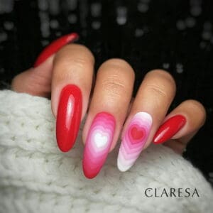 Claresa Lakier Hybrydowy Red 411 5ml - obrazek 3