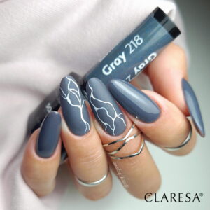 Claresa Lakier Hybrydowy Gray 218 5ml - obrazek 2