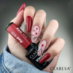 Claresa Lakier Hybrydowy Red 425 5ml - obrazek 2