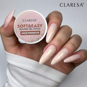 Claresa Soft&Easy Builder Gel Żel Budujący Gold Prosecco 90g - obrazek 3