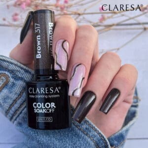Claresa Lakier Hybrydowy Brown 317 5ml - obrazek 2