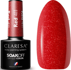 Claresa Lakier Hybrydowy Red 411 5ml