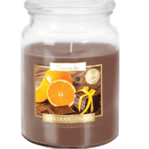 Aura Duża Świeca Czekolada-Pomarańcza