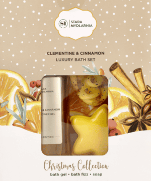Stara Mydlarnia Clementine & Cinnamon Zestaw Żel + Kula + Mydełko