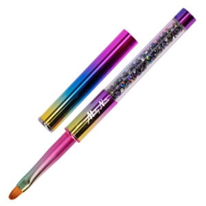 Molly Nails Pędzelek do Żelu 4 z Cyrkoniami Owalny 7mm