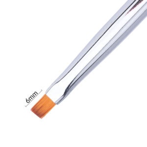 Molly Nails Pędzelek do Żelu 4 Kwadratowy 6mm - obrazek 2