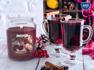 Aura Duża Świeca Mulled Wine - obrazek 3