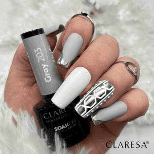 Claresa Gray 203 Lakier Hybrydowy - obrazek 3