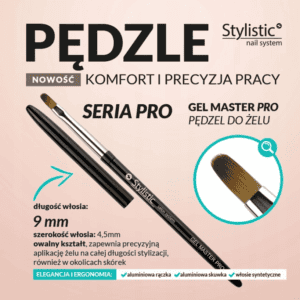 Stylistic Pędzelek do Nakładania Żelu Master PRO - obrazek 2