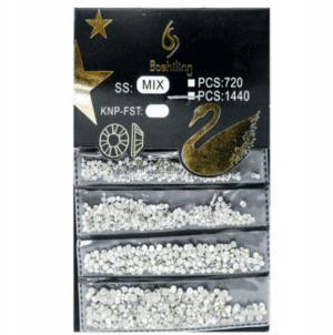 Cyrkonie do Paznokci Szklane C-4 Mix ok.1440szt - obrazek 2