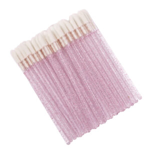 Welurowe Aplikatory Bezwłókienkowe do Rzęs Brokatowe 50szt.