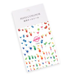 Naklejki do Paznokci Samoprzylepne Koktajl F292