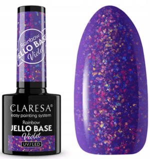 Claresa Rainbow Jello Baza Violet Baza Hybrydowa