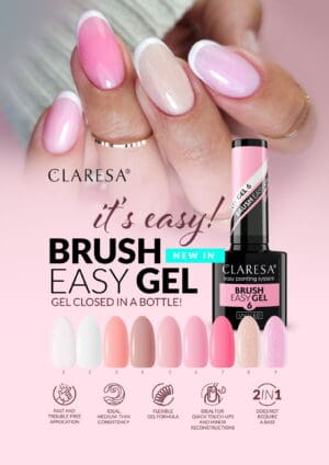 Claresa Brush Easy Gel 4 Żel w Butelce 5g - obrazek 3