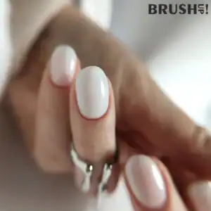 BrushUp! Elastic Fantastic Flash All White Baza Hybrydowa Rubber 5g - obrazek 3
