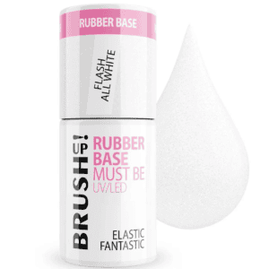 BrushUp! Elastic Fantastic Flash All White Baza Hybrydowa Rubber 5g