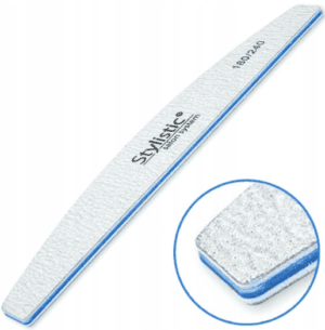 Stylistic Pilnik Łódka 180/240 Dwustronny, Profesjonalny, Trwały