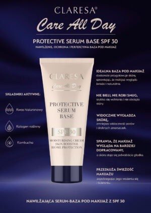 Claresa Nawilżające Serum-Baza SPF 30 30ml – Nawilżenie i Ochrona Skóry - obrazek 3